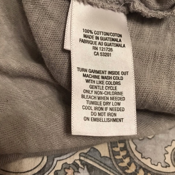 Aeropostale Gray V Neck Junior Medium T-shirt - Picture 8 of 11